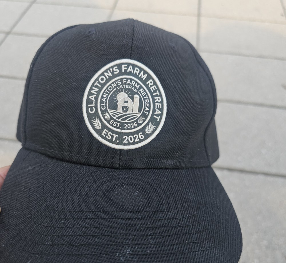 Clanton's Farm Retreat veteran cap, Est. 2026